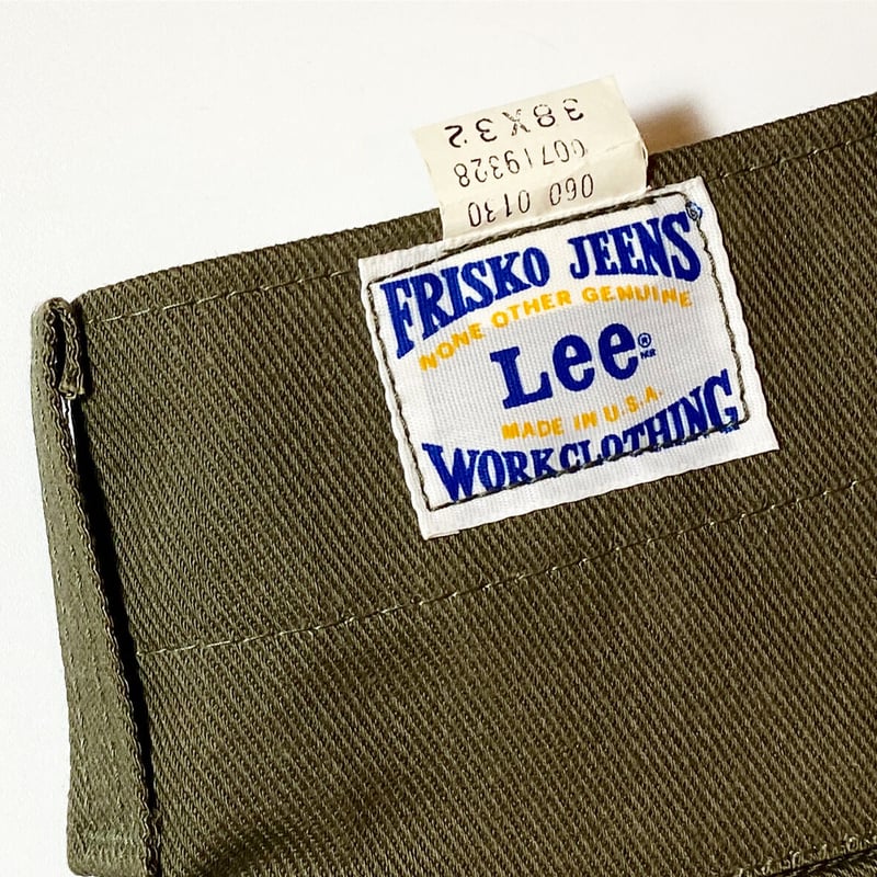 60~70s LEE FRISKO JEENS ダークオリーブ W36 60~70s LEE FRISKO JEENS ダークオリーブ W36 1960's Lee FRISKO