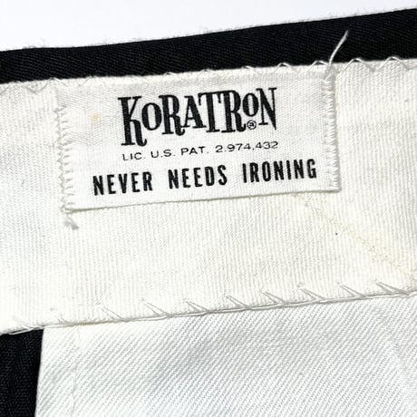 1960's KORATRON Tapered Pants Deadstock