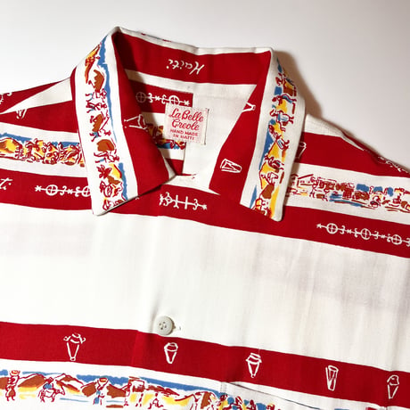 1950's La Belle Greole Rayon S/S Shirt