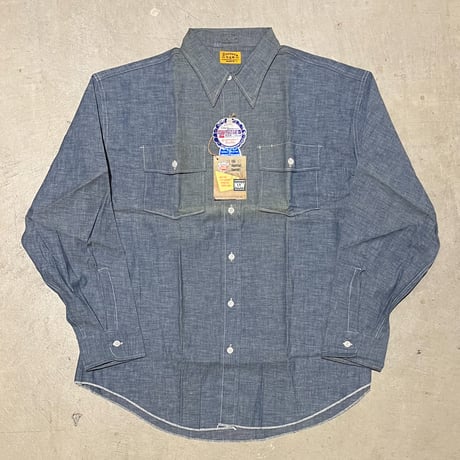 1950〜60's N&W Chambray L/S Shirt Deadstock