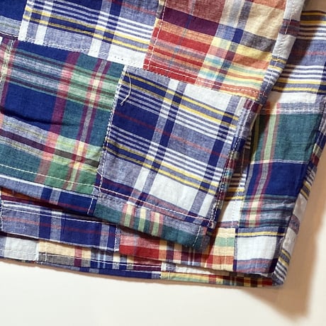 1970's〜 Unknown Indian Madras Patchwork Short Pants Deadstock