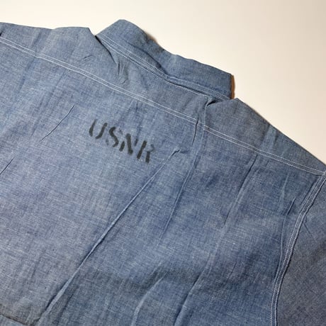 1940's US.NAVY Chambray L/S Shirt Deadstock