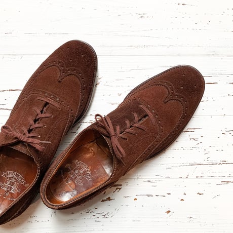 1970's SAXONE Brown Suede Shoes