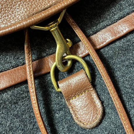 1980's L.L.Bean Leather&Tweed Rucksack