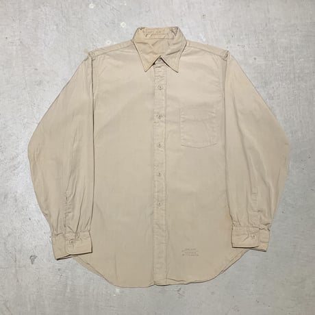 1960's US.ARMY Poplin L/S Shirt