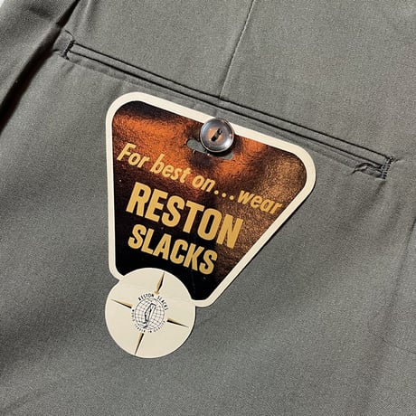 1960's RESTON Tapered Slacks Deadstock