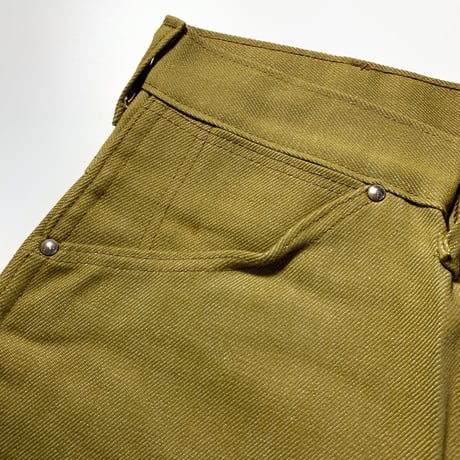 1960's Stephens Brown Denim Tapered Pants Deadstock
