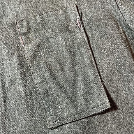 1940's〜 CARTER'S Green Covert Shop Coat Deadstock
