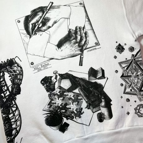 1980〜90's ONEITA M.C.ESCHER Printed Sweat