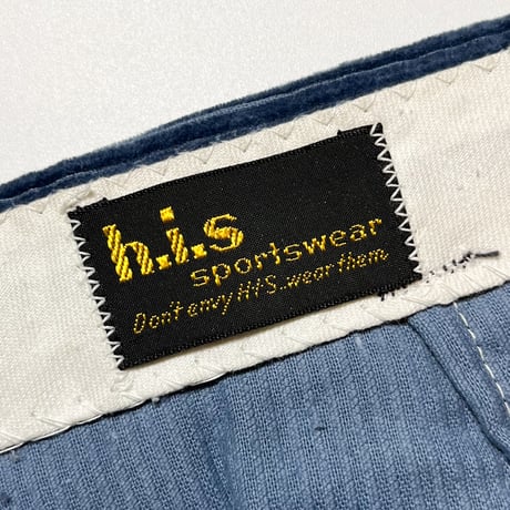 1960's h.i.s Corduroy Tapered Pants Deadstock