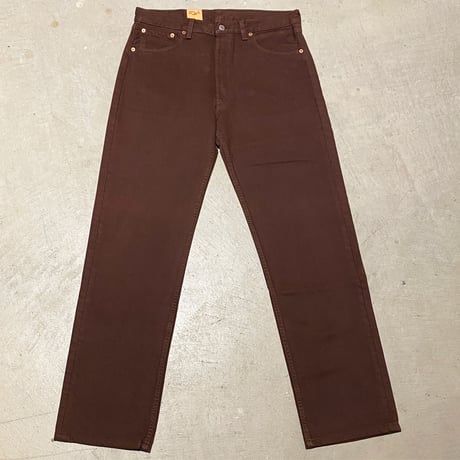 1990's Levi's 501 Brown Denim Pants Deadstock