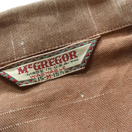 1950's〜 McGREGOR Pullover S/S Shirt Deadstock
