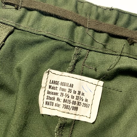 1970's US.ARMY M-65 Field Trousers Deadstock