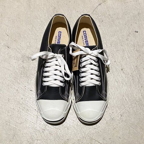 1990's CONVERSE JACK PURCELL Black Leather Low Deadstock