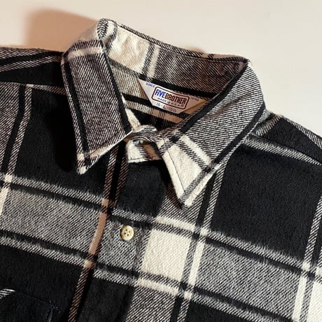 1980's〜 FIVE BROTHER Heavy Flannel L/S Shirt