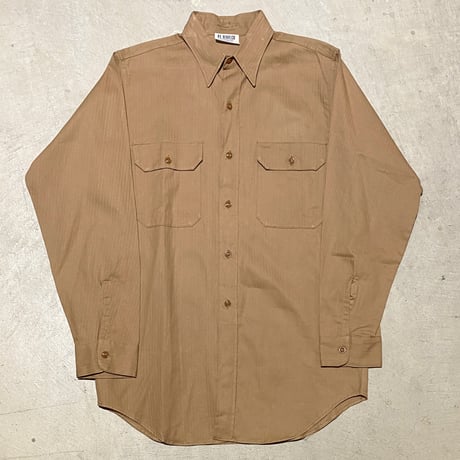 1950's P.L.BADT CO. Herringbone L/S Shirt Deadstock