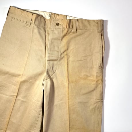 1940's DUCK HEAD Cotton Trousers Deadstock