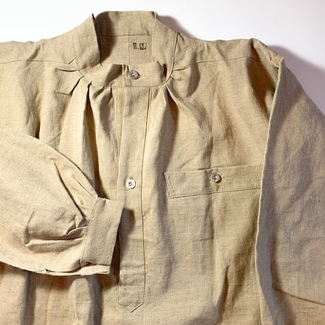 1950's French Military Hospital Linen Smock Deadstock