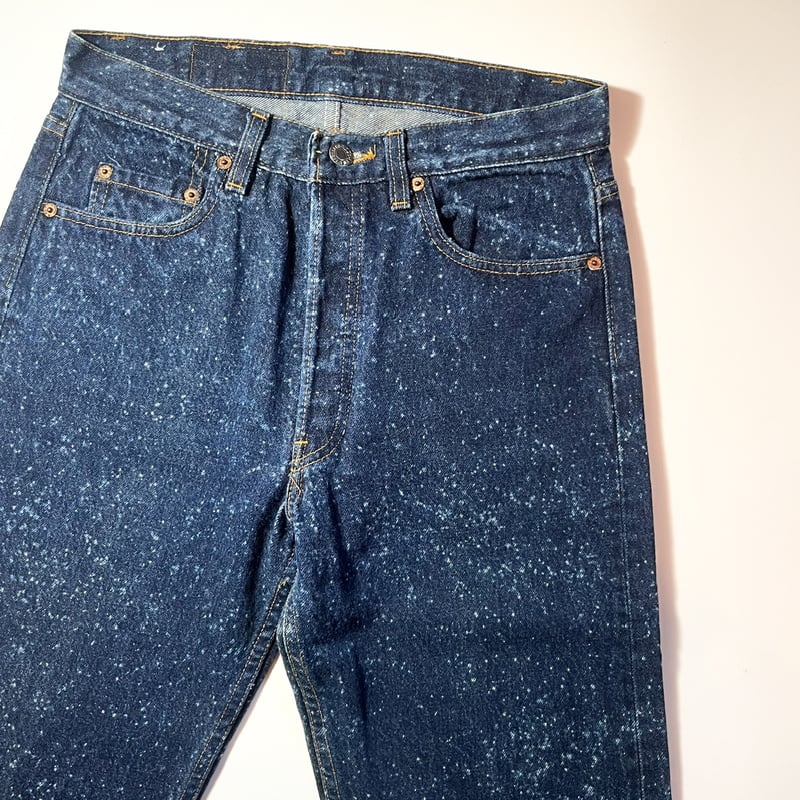 1980's Levi's 501 Galactic Washed Denim Pants |