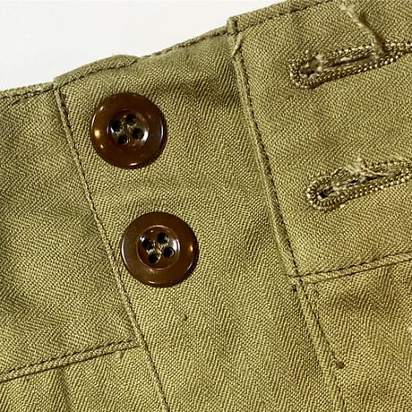 1950〜60's French Army M-47 Herringbone Trousers Deadstock