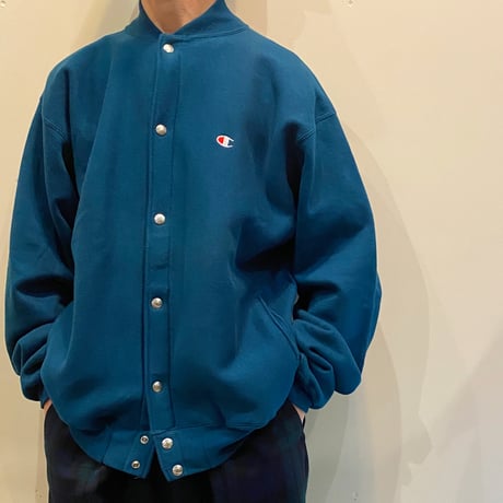 1990's Champion Reverse Weave Full Snap Cardigan