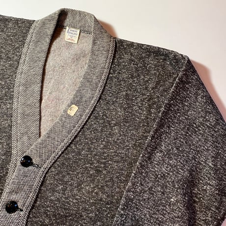 1950's FINEST QUALITY Solt&Pepper Sweat Cardigan Deadstock