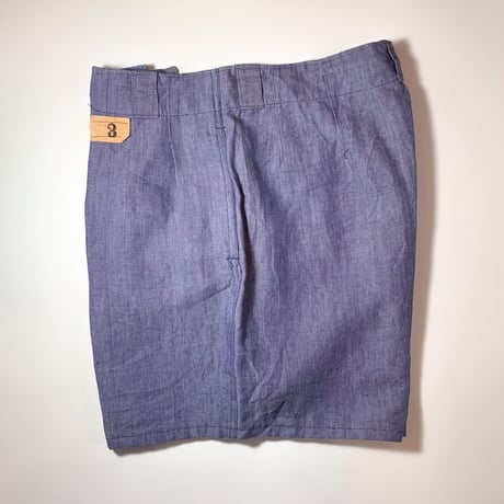 1950〜60's French Navy Linen Short Pants Deadstock