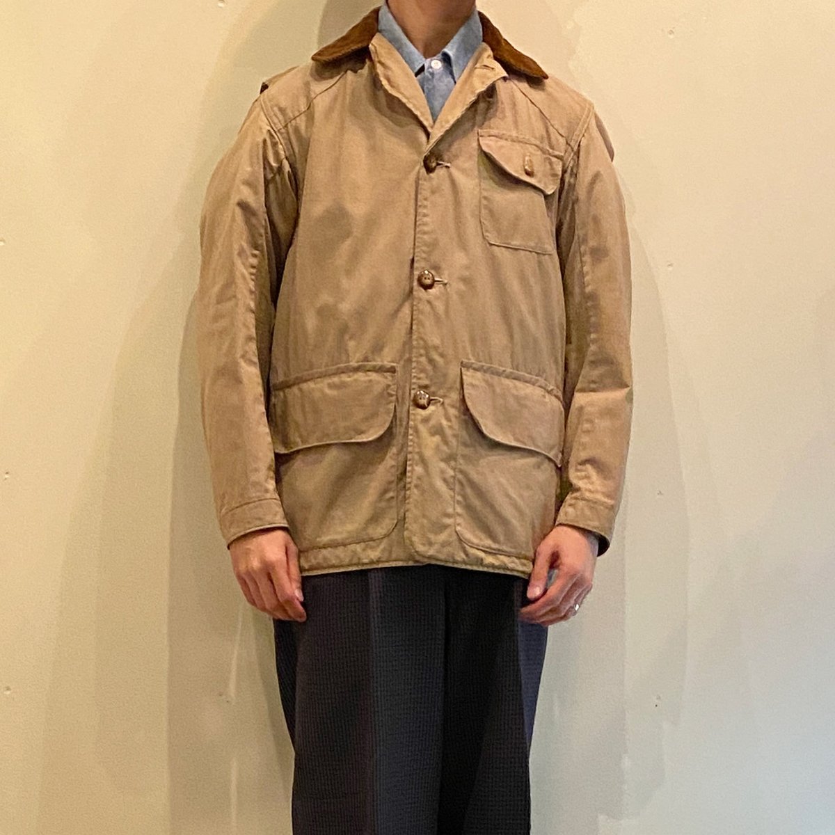 ジャケット・アウター Drybak 1950's Hunting Jacket Vintage Drybak Hunting Jacket: 1950s Red/black Plaid Wool Mackinaw