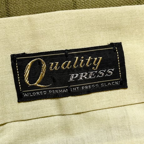 1960's Quality PRESS Tapered Slacks Deadstock