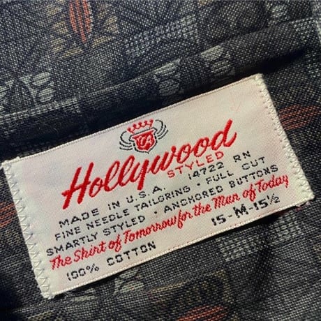 1960's Hollywood Styled L/S Shirt Deadstock