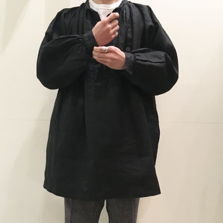 1930's French Indigo Linen Smock