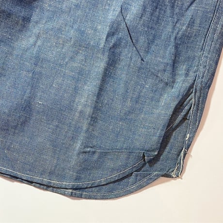 1950〜60's US.NAVY Chambray L/S Shirt Deadstock