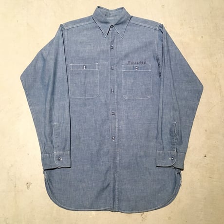 1950's US.NAVY Chambray L/S Shirt