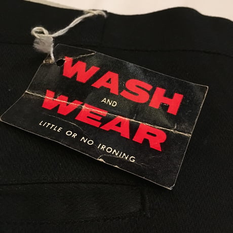 1960's WASH AND WEAR Tapered Pants Deadstock