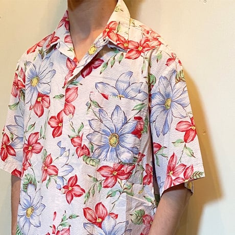 1990's〜 Polo by Ralph Lauren Seersucker S/S Shirt