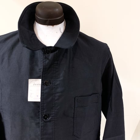 1950's VEST E Black Moleskin Jacket Deadstock