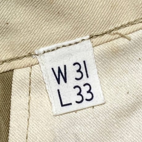 1940's US.ARMY M-43 Chino Trousers Deadstock