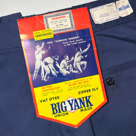 1960's BIG YANK Cotton Trousers Deadstock