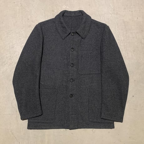 1950's French Unknown Wool Farmer Jacket