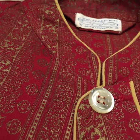 1960's SLEEP-WAY by ALEXANDER'S Pajama L/S Shirt