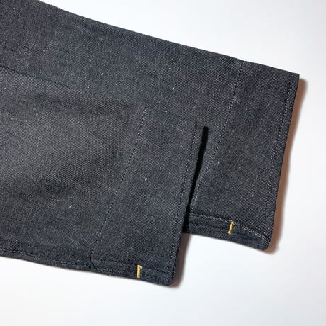 1950's British Unknown Black Denim Work Jacket Deadstock