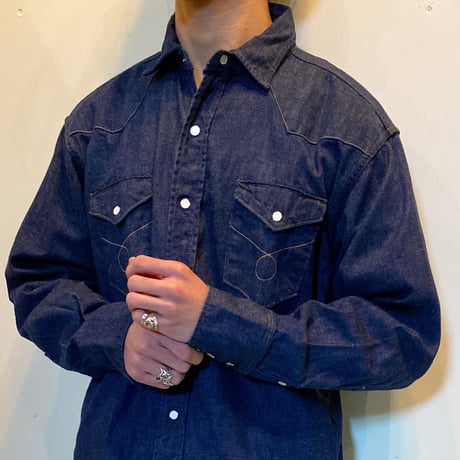 1950's FOREMOST Denim Western L/S Shirt