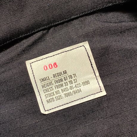 1990's US.Military BLACK 357 BDU Jacket Deadstock