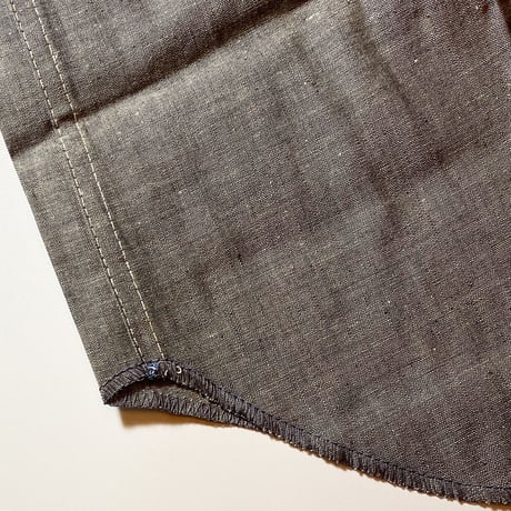 1950〜60's Unknown Gray Chambray L/S Shirt Deadstock