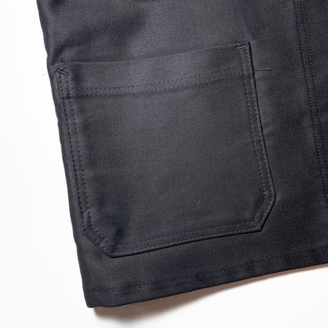 1950's Dubure&Deverchere Black Moleskin Jacket Deadstock