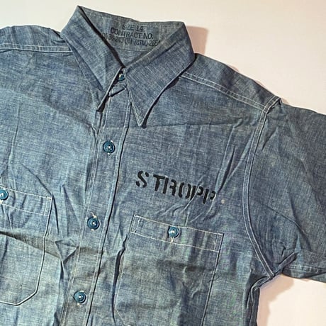1950〜60's US.NAVY Chambray L/S Shirt Deadstock
