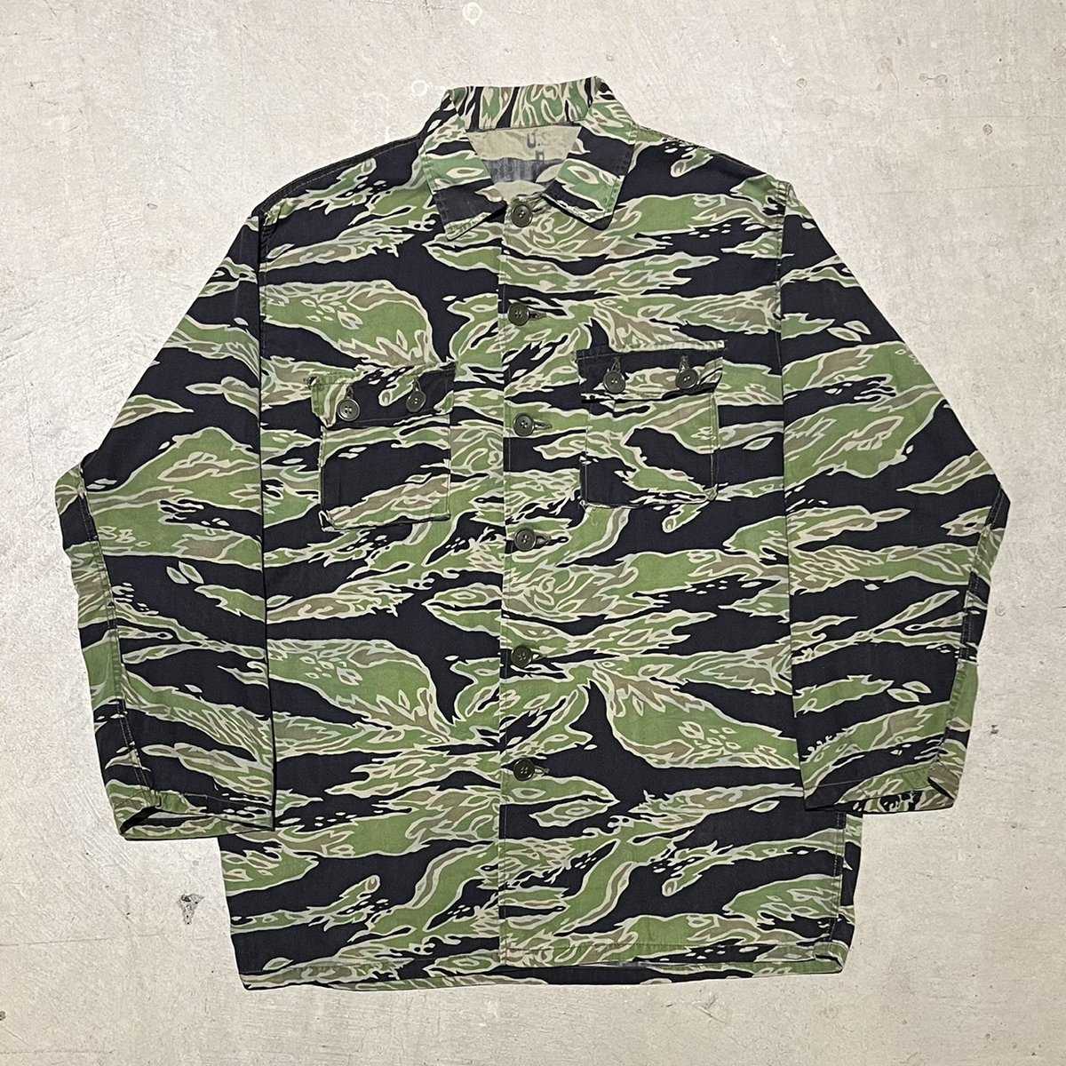 60s 70s US army ジャケット 60s Vintage 2nd Pattern Jungle Jacket - X-Large – Omega