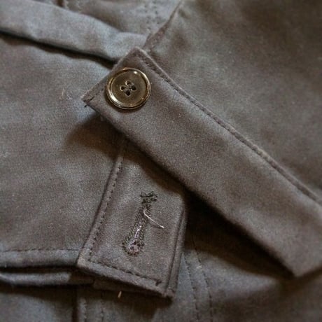 1950's LE MONT StMICHEL Black Moleskin Jacket Deadstock