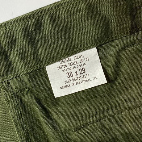 1970's US.ARMY Utility Trousers Deadstock