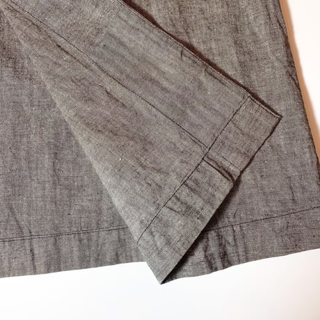 1940's French Unknown Gray Chambray Atelier Coat